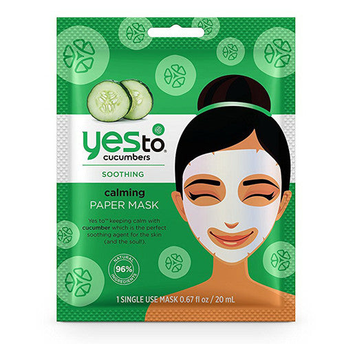 Yes To Cucumbers Calming Paper Mask -0.67 Oz
